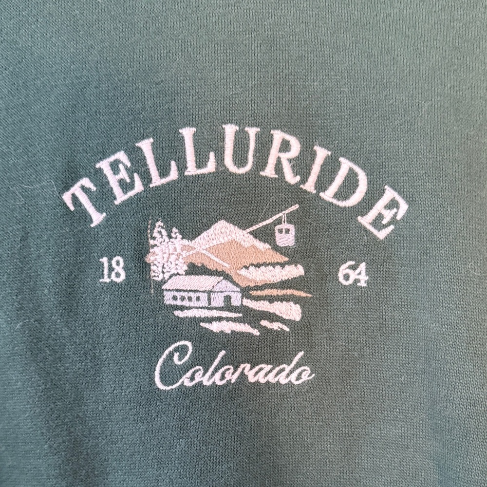 Hollister Forest Green Telluride Graphic Hoodie - Picture 4 of 4